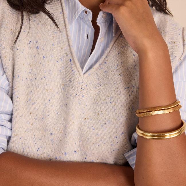 Pull sans manches BASILE en 100% laine