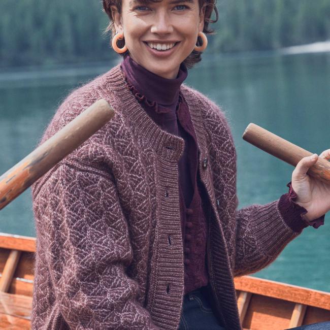 Gilet COSMO en mohair et laine