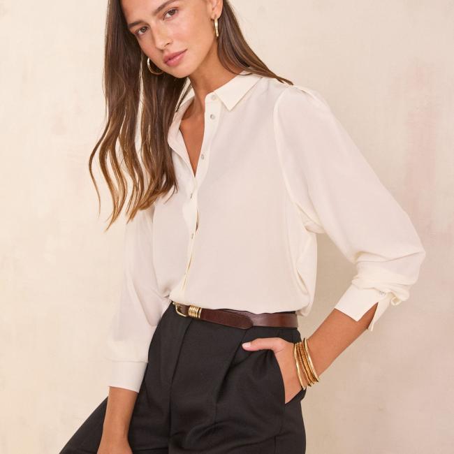 Chemise en 100% soie DAPHNEE