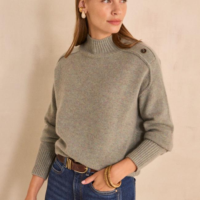 Pull manches longues en cachemire 4 fils BRADLEY