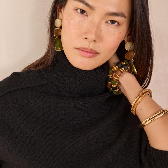 Pull col roul&eacute; en 100% laine CELESTIN