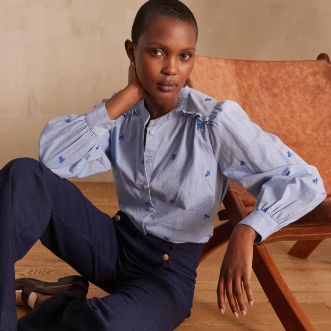 Blouse brodée PRISCILE
