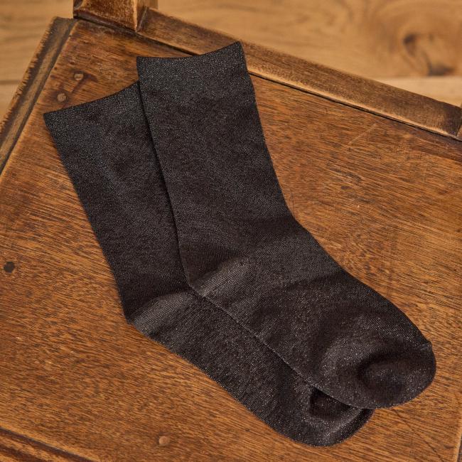 Chaussettes WALTER côtelées lurex