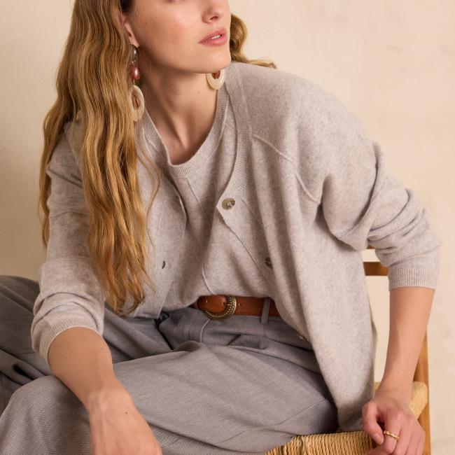 Cardigan BILLY en 100% cachemire