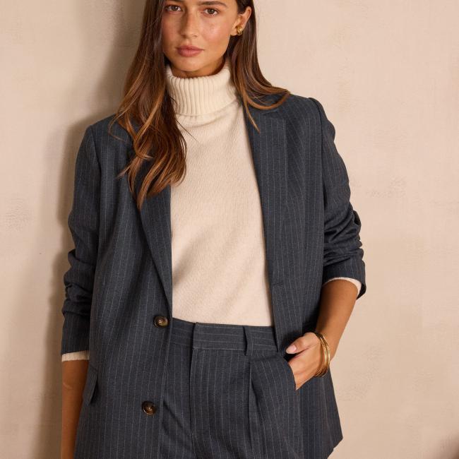 Veste de tailleur &agrave; rayures unisexe IMPULSIF