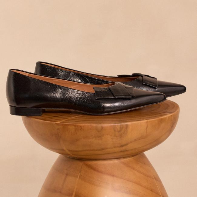 Ballerines en 100% cuir SARAH