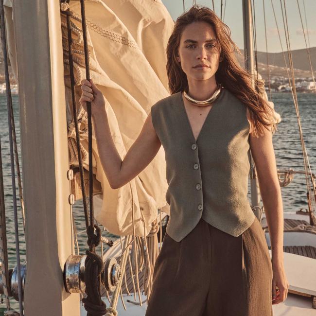 Pantalon de tailleur large FLAUBERT
