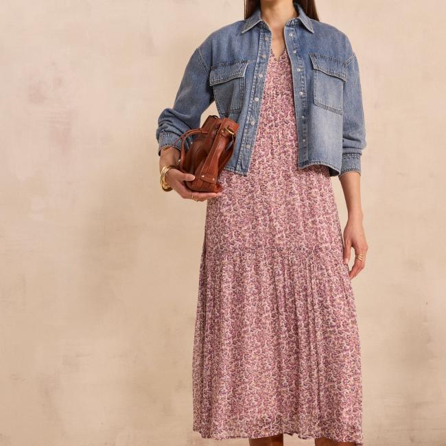 Robe fluide &agrave; imprim&eacute; LANA