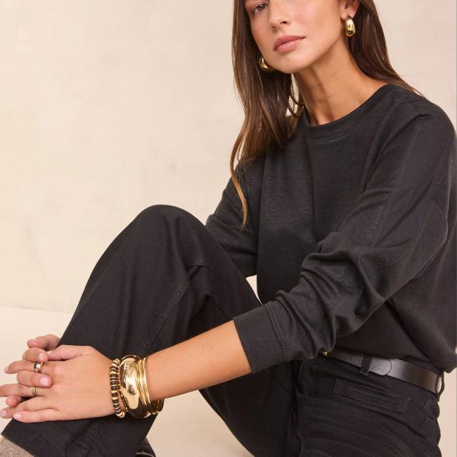 T-shirt en lin et coton LISA