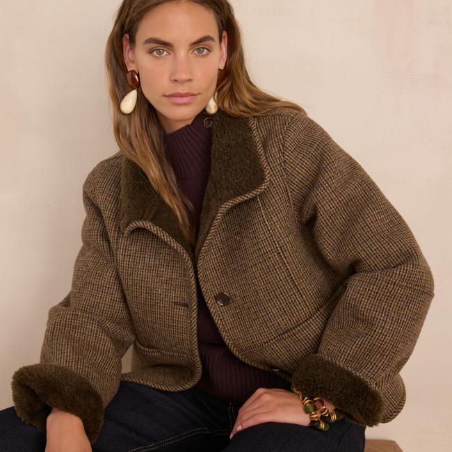 Manteau DARIO à carreaux
