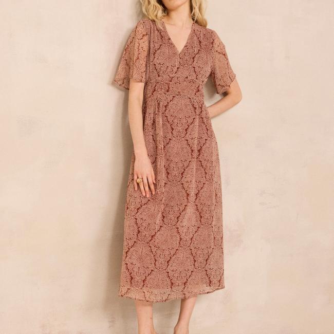 Robe droite imprim&eacute;e BRUNELA 