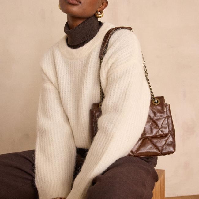 Pull en alpaga et laine BLOOM