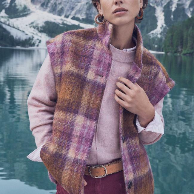 Pull chin&eacute; en 100% laine CLINTON