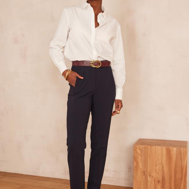 Pantalon de tailleur cigarette LARA