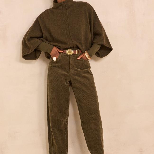Pantalon en velours c&ocirc;tel&eacute; ROBINSON