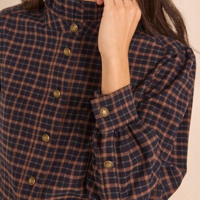 Blouse &agrave; carreaux DENISE