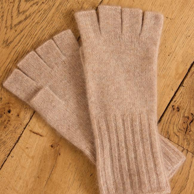 Mitaines en 100% cachemire 2 fils WESLEY