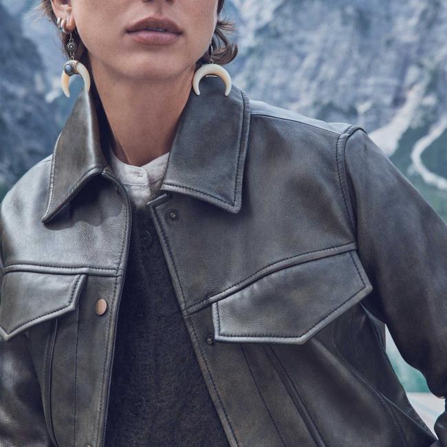 Veste FIERCE en cuir