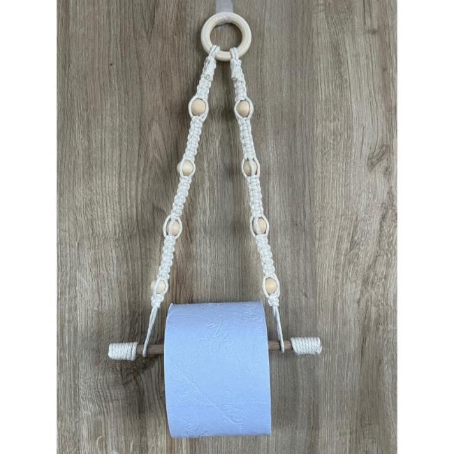 PORTE PAPIER WC EN MACRAMÉ