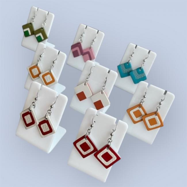 BOUCLES D'OREILLES CUIR DORIANE
