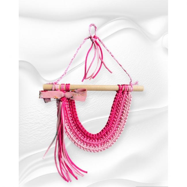 ATTRAPE RÊVE ENFANT ROSE