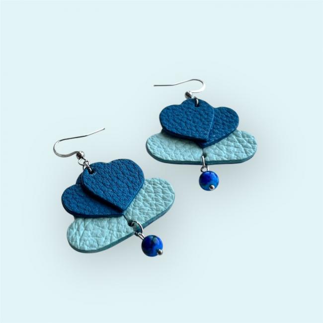 BOUCLES D'OREILLES EN CUIR, LUCE