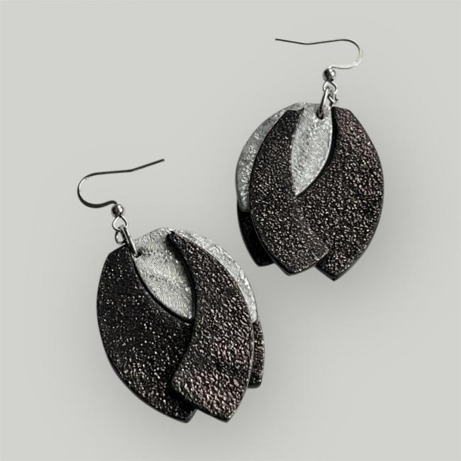 BOUCLES D'OREILLES EN CUIR, MAMZELLE BIJOUX