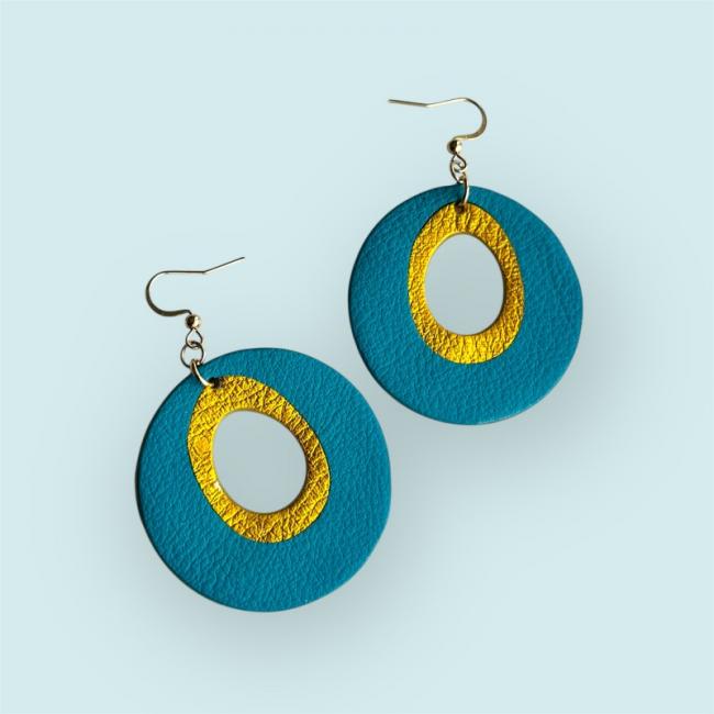 BOUCLES D'OREILLES GIGI EN CUIR