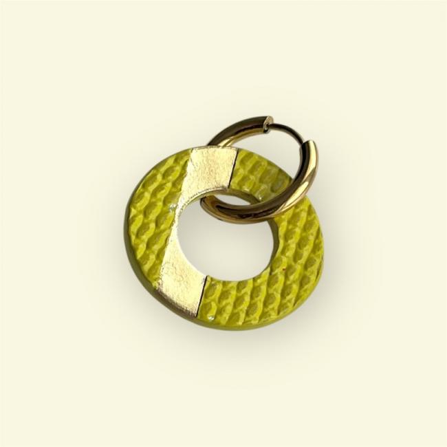 CRÉOLES SOLEIL EN CUIR MODÈLE YOCO