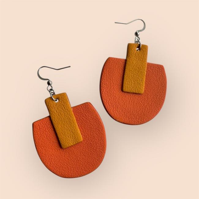 BOUCLES D'OREILLES CUIR FLORENCE