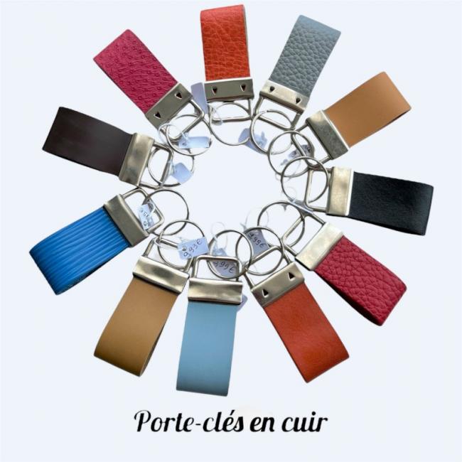 PORTE-CLÉS EN CUIR
