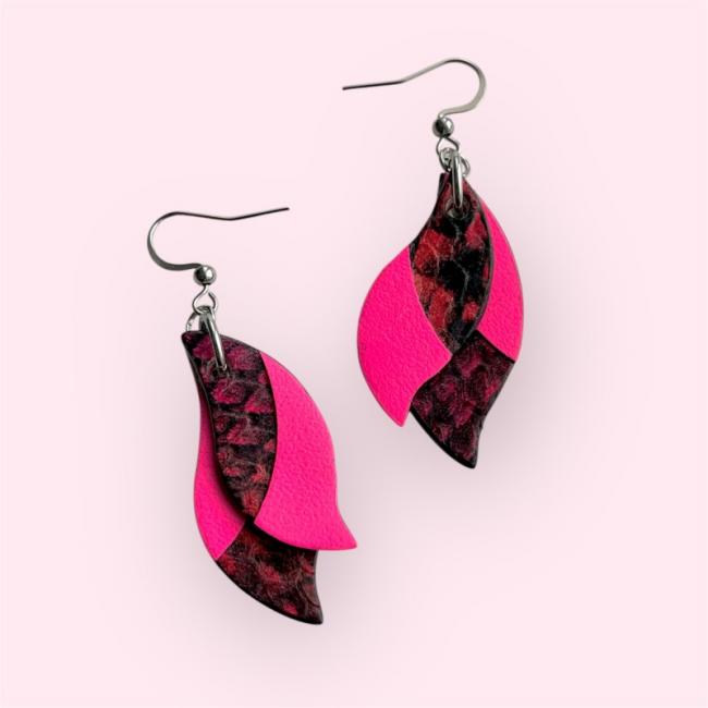 BOUCLES D'OREILLES EN CUIR, JUDITH
