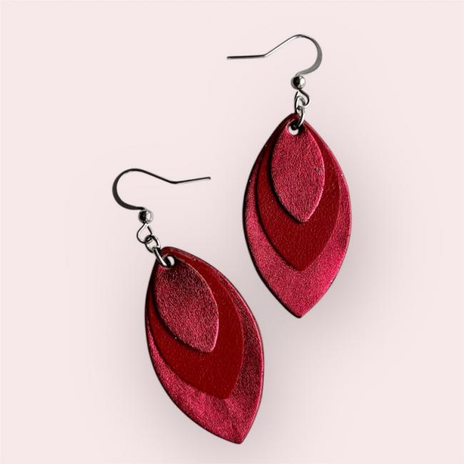 BOUCLES D'OREILLES EN CUIR, KARINE
