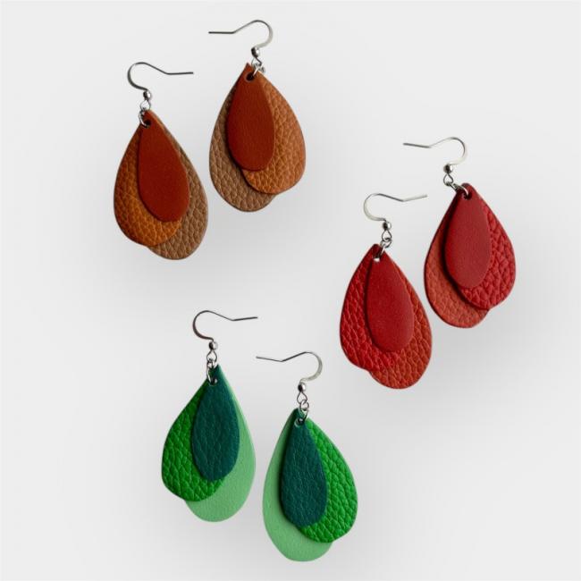 BOUCLES D'OREILLES CUIR CAMILLE