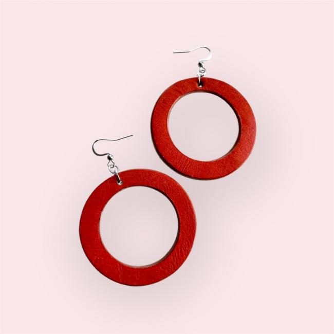 CRÉOLES EN CUIR MUA