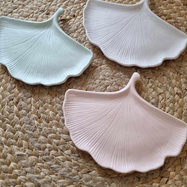 Coupelle à bijoux, feuille de ginkgo