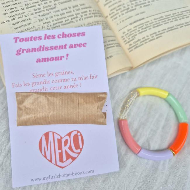 Coffret bracelet + graines de fleurs