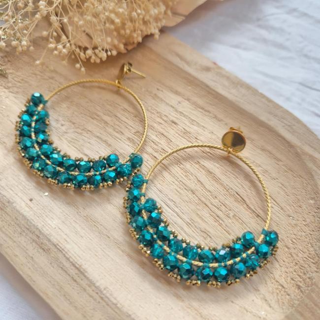 Boucle verte, acier inoxydable