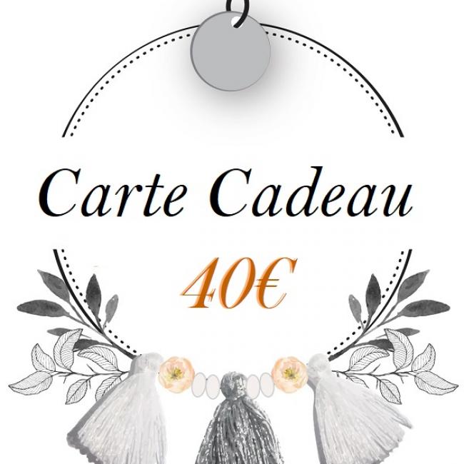 Carte Cadeau 40€