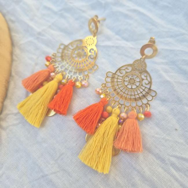boucle orange, acier inoxyadble