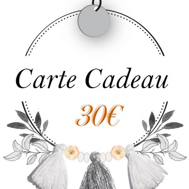 Carte Cadeau 30€