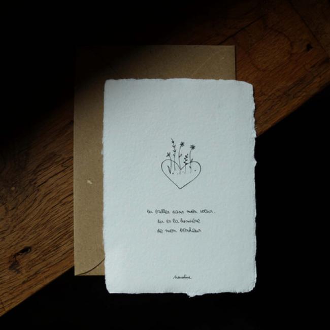 Carte " Lumière de mon bonheur "