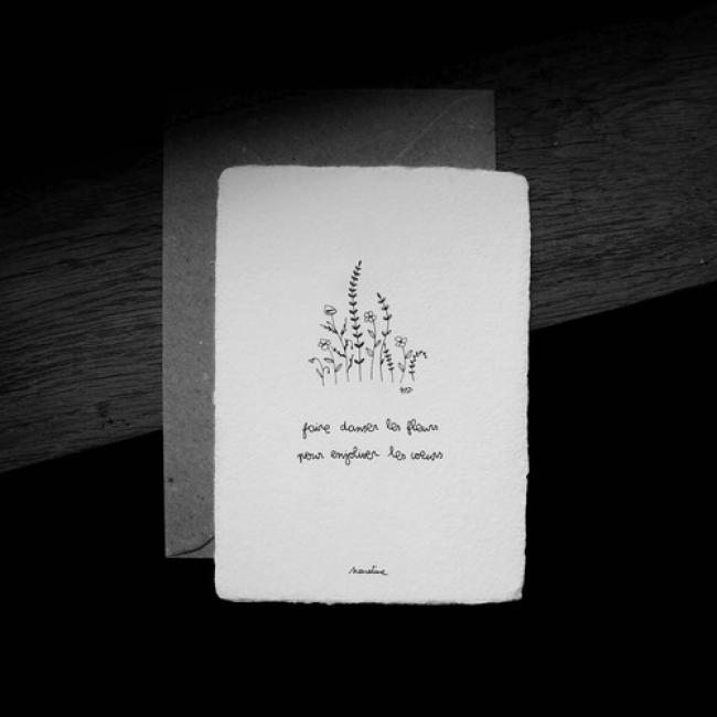 Carte " Enjoliver les coeurs "