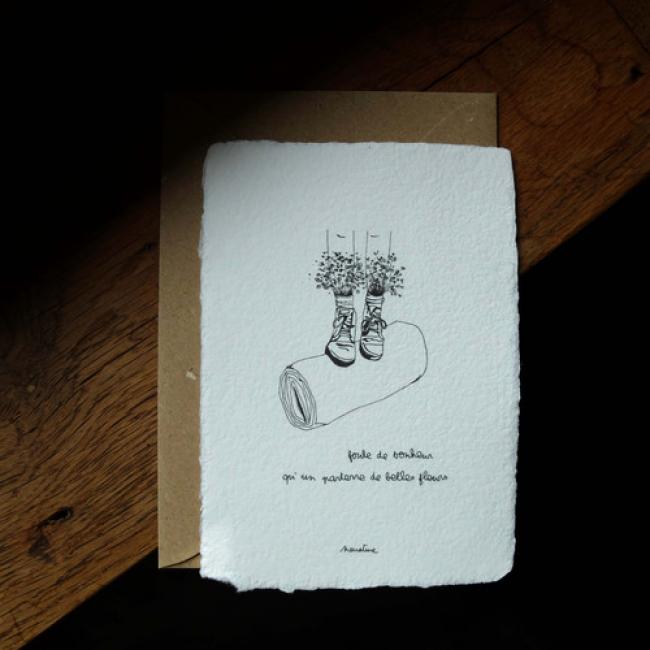 Carte " Foule de bonheur "