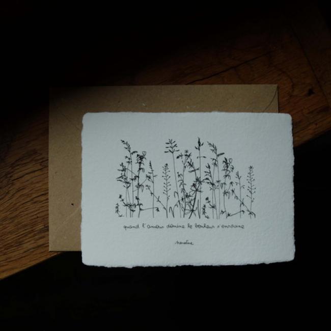 Carte " Amour dominant  "
