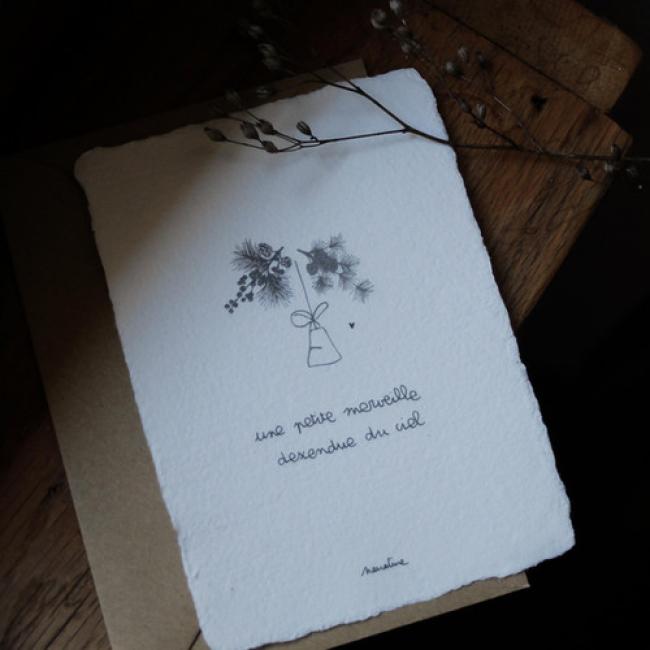 Carte " Petite merveille "