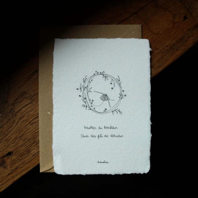 Carte " Fils de douceur "