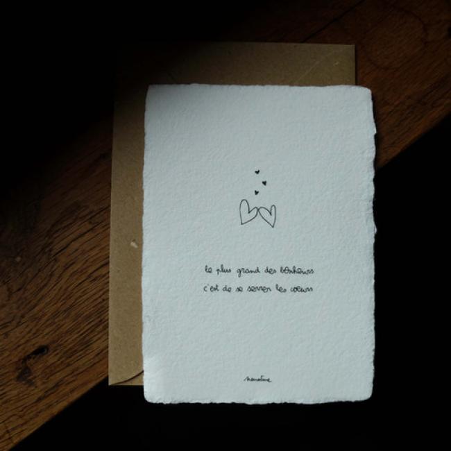 Carte " Coeur à coeur "