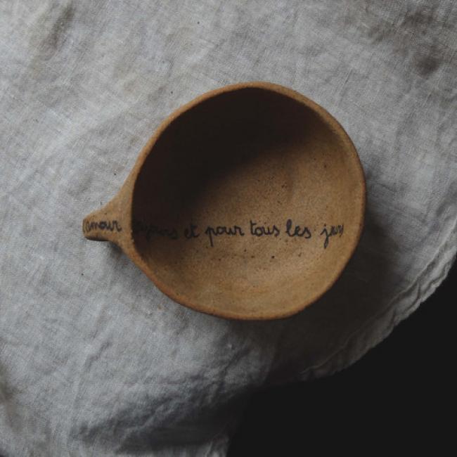 Tasse grès - De l'amour