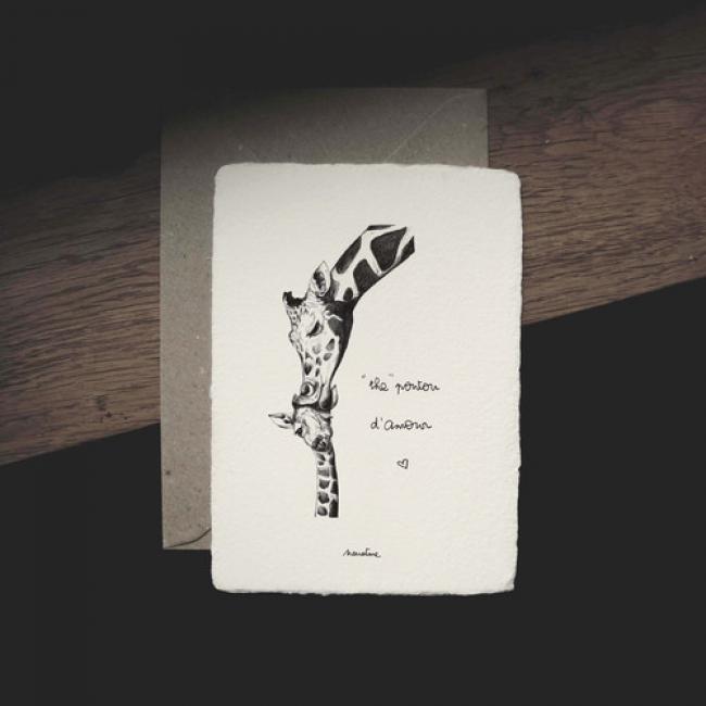 Carte " Ingrid gros poutou "